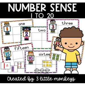 Number Sense Activity 1-20 - PDF